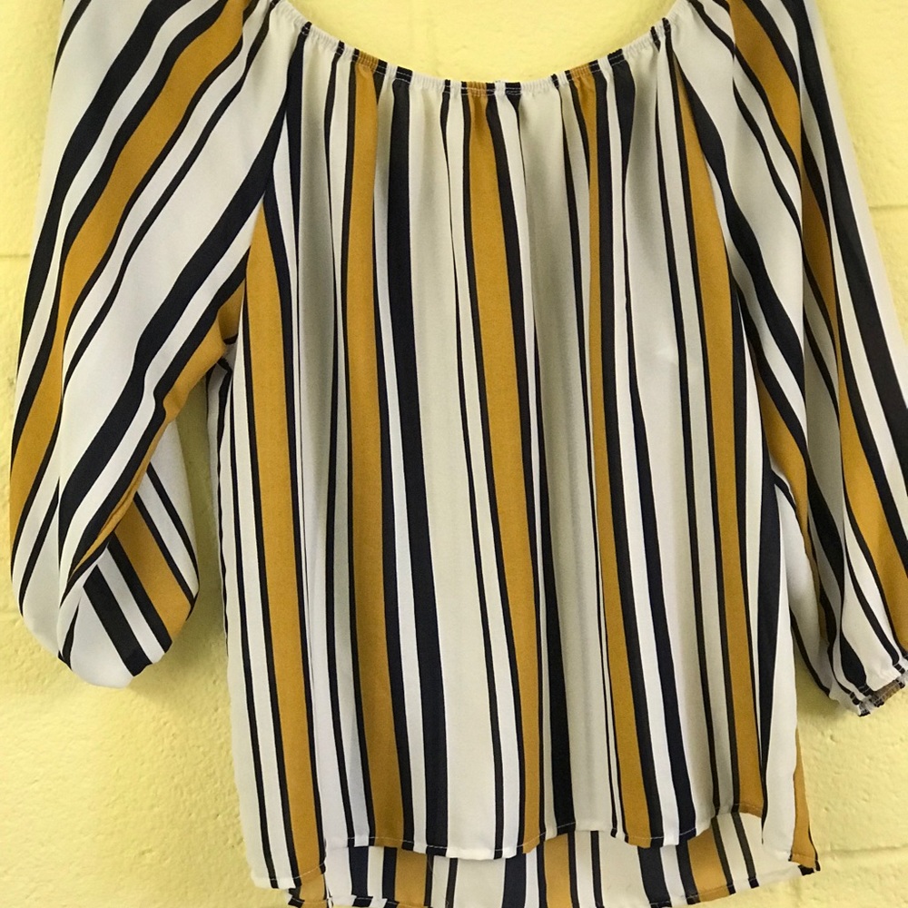 Yellow striped top